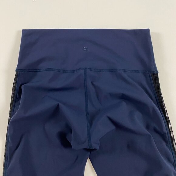 Lululemon High Times Pant Mesh Wing Womens Size 8 Blue - Picture 4 of 15